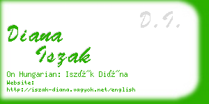 diana iszak business card